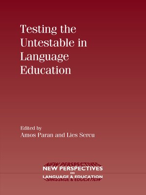 cover image of Testing the Untestable in Language Education